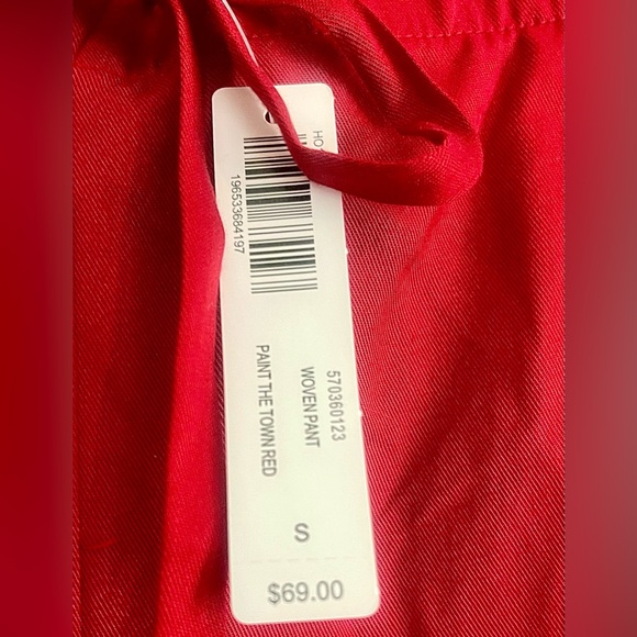 NWT - Soma - Woven Pajama Pants - PAINT THE TOWN RED | size | SMALL - Picture 7 of 8